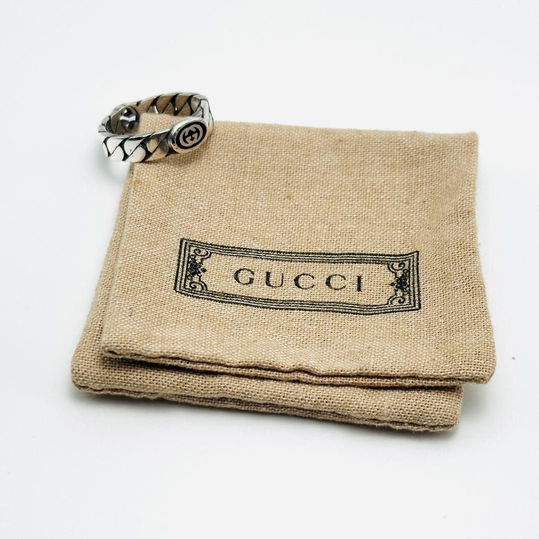 GUCCI インターロッキング　喜平　シルバーリング　刻印26 Ag925