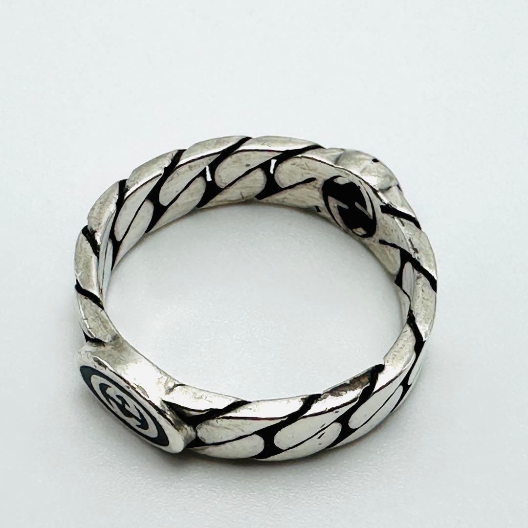 GUCCI インターロッキング　喜平　シルバーリング　刻印26 Ag925