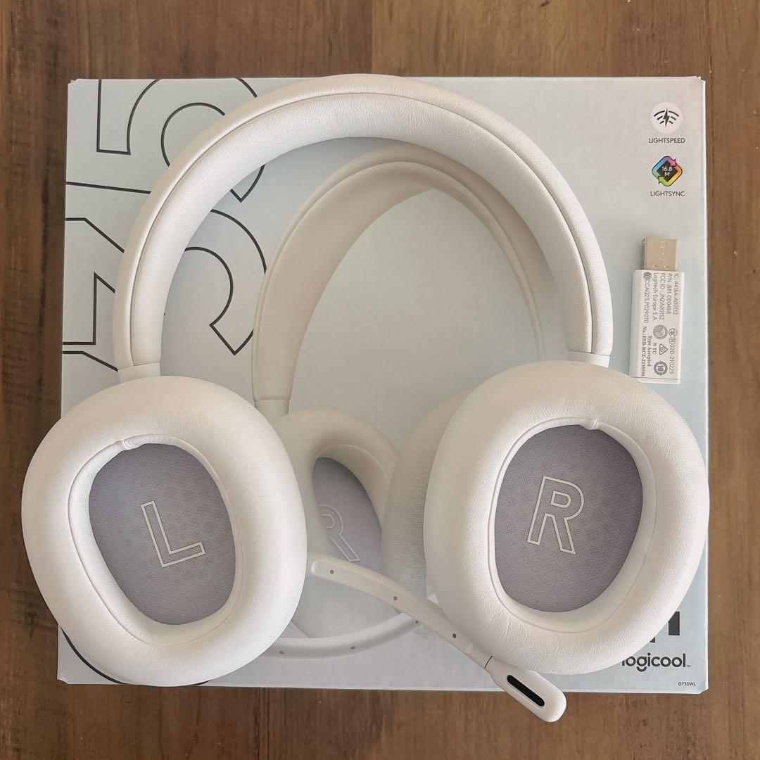 ロジクール G735 ワイヤレスゲーミングヘッドセット ホワイト