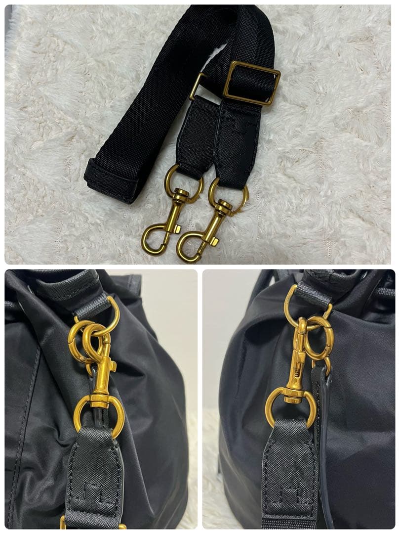 トリーバーチ 2way ショルダーバッグ エラ ブラック バケットバッグ 巾着