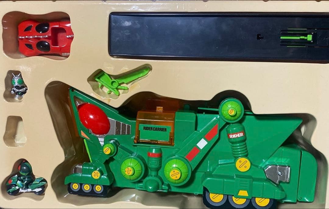 当時もの ポケットヒーロー 仮面ライダーSD ライダーキャリア バイクセット