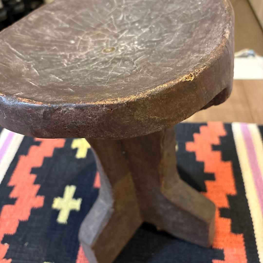 マ*ー様 <期間限定値下げ>アフリカンスツール　西アフリカ　少数民族　椅子