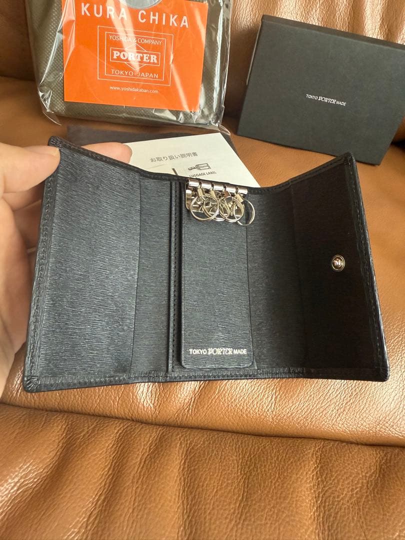 PORTER ブラック レザー キーケース　新品未使用