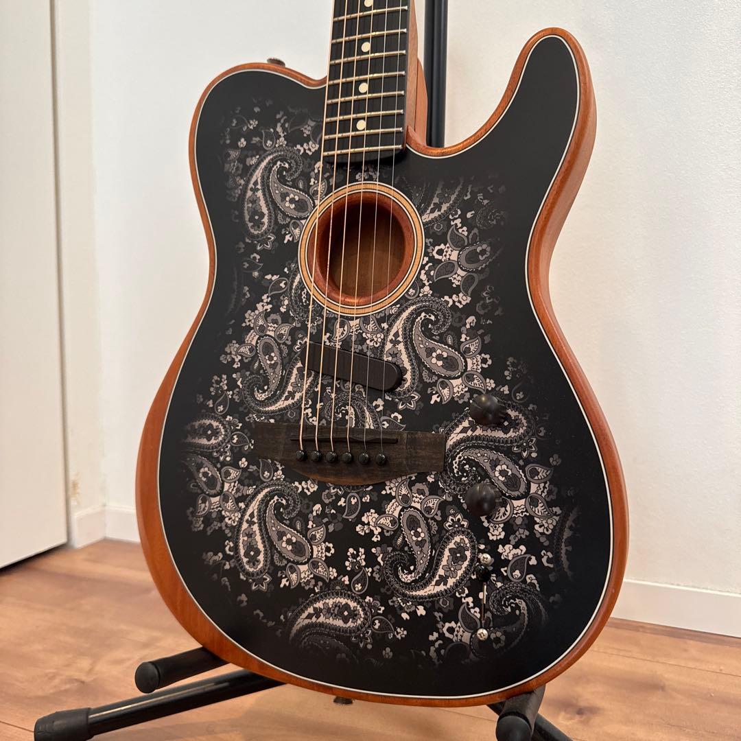 Fender American Acoustasonic ブラックペイズリー