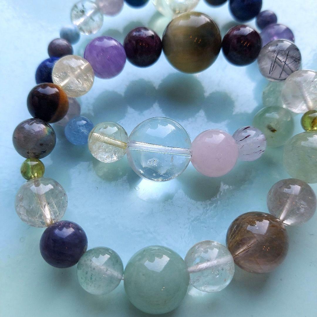 オーダー二本【レモンクォーツ・クリソコラ】【タイガーアイ・ガーネット】