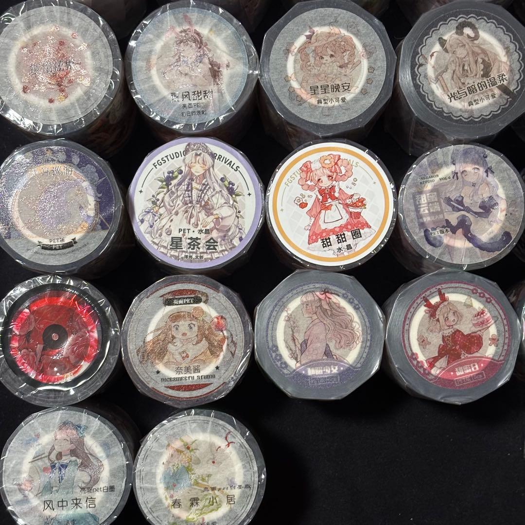 セット♡海外 マスキングテープ 人物 新品 女の子 pet 人物マステ 大量