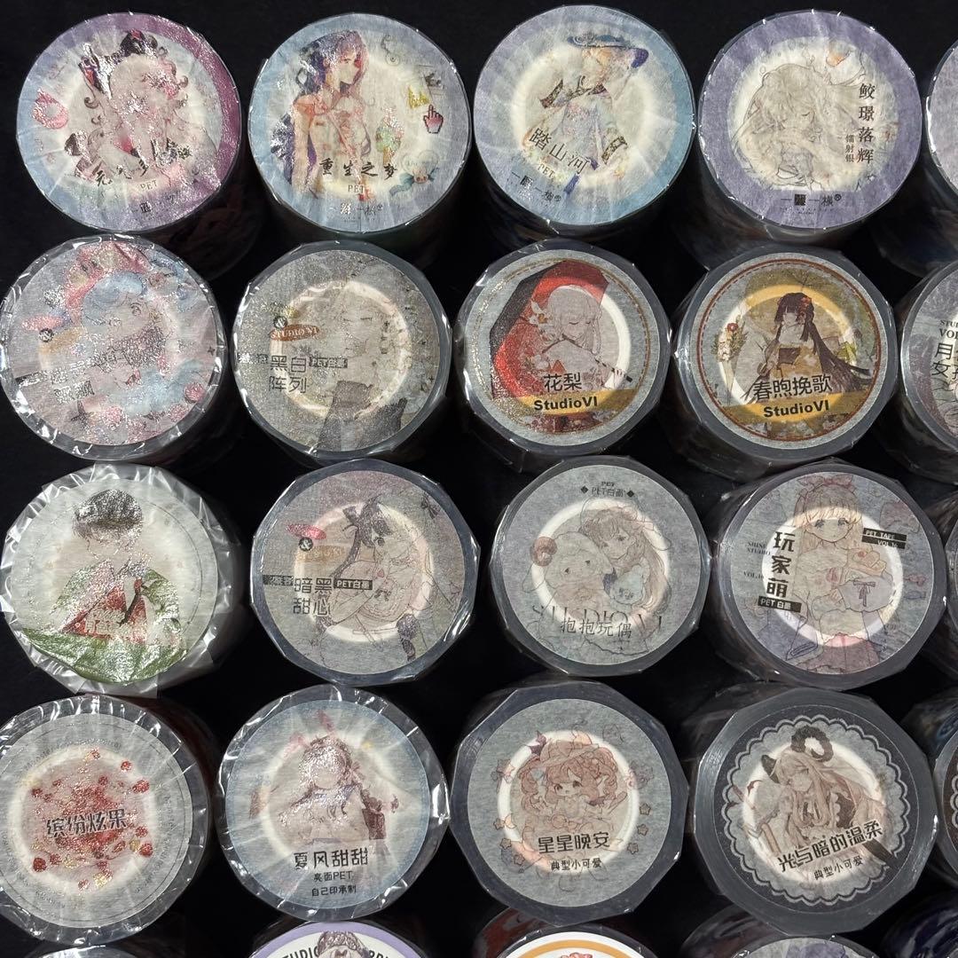 セット♡海外 マスキングテープ 人物 新品 女の子 pet 人物マステ 大量