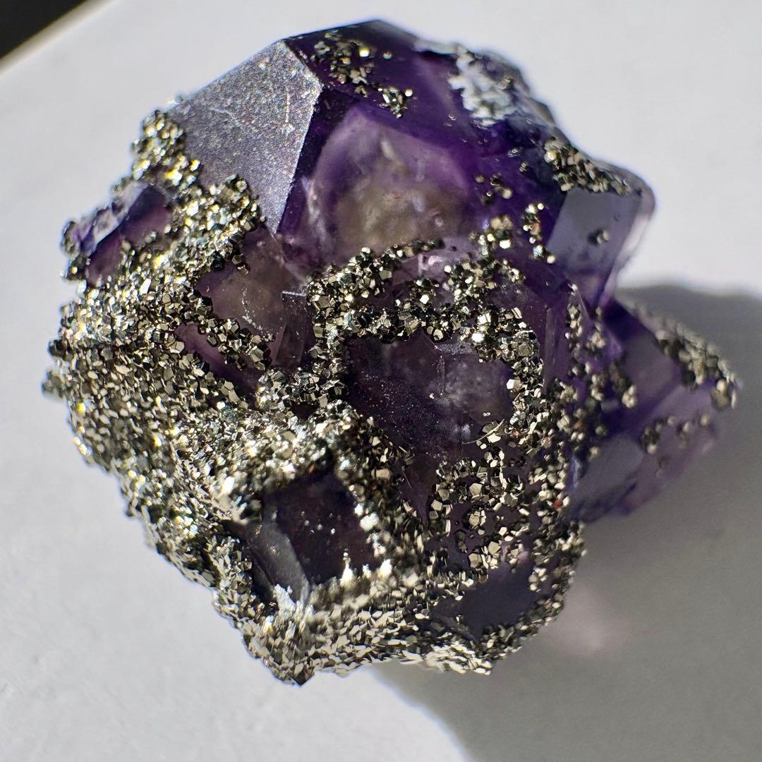 518 中国 内モンゴル産 レアタイプ フローライト&パイライト