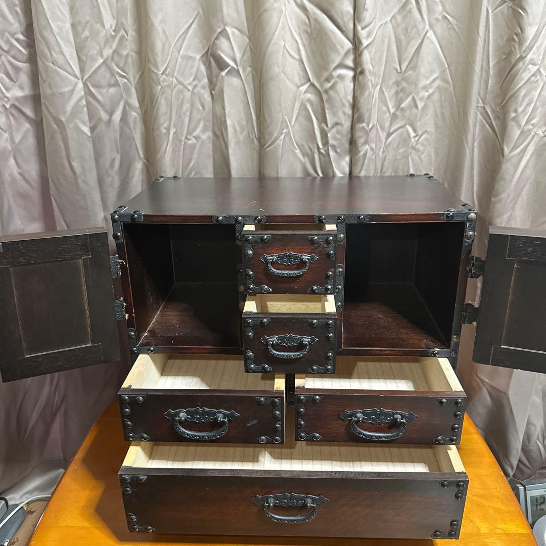 からくり民芸箪笥　送料込