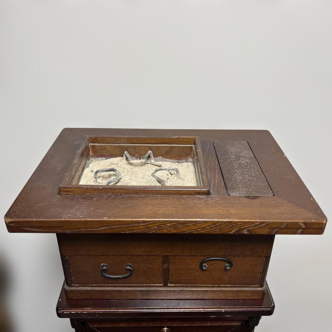 木製火鉢 引き出し付き