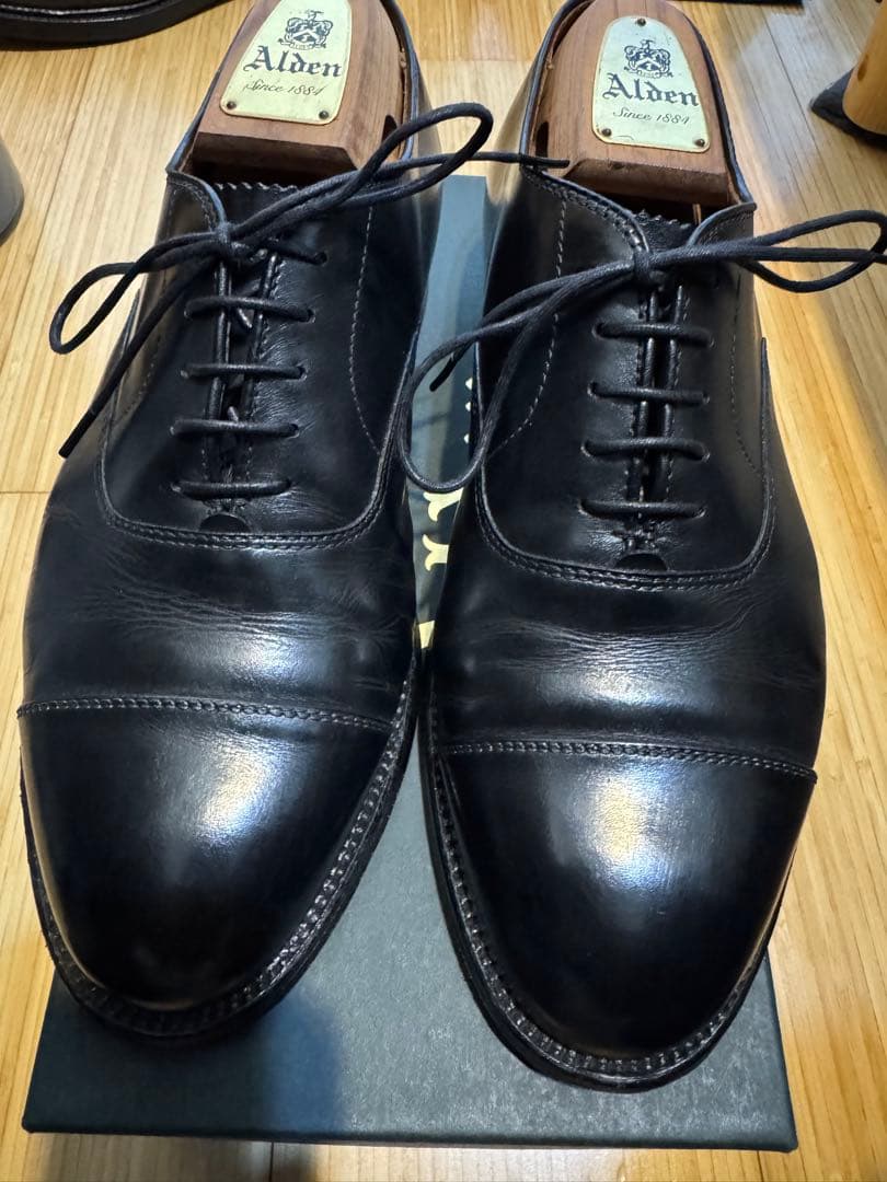 Alden 907 8E Cap toe シューツリー付