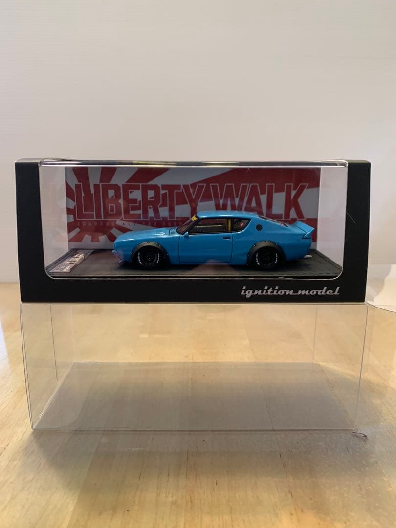 イグニッションモデル　1/43 限定 LB-WORKS ケンメリ ブルー