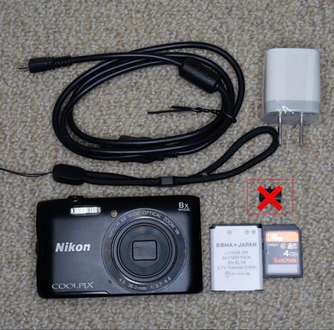 Wi-Fi対応 Nikon COOLPIX A300（ブラック）