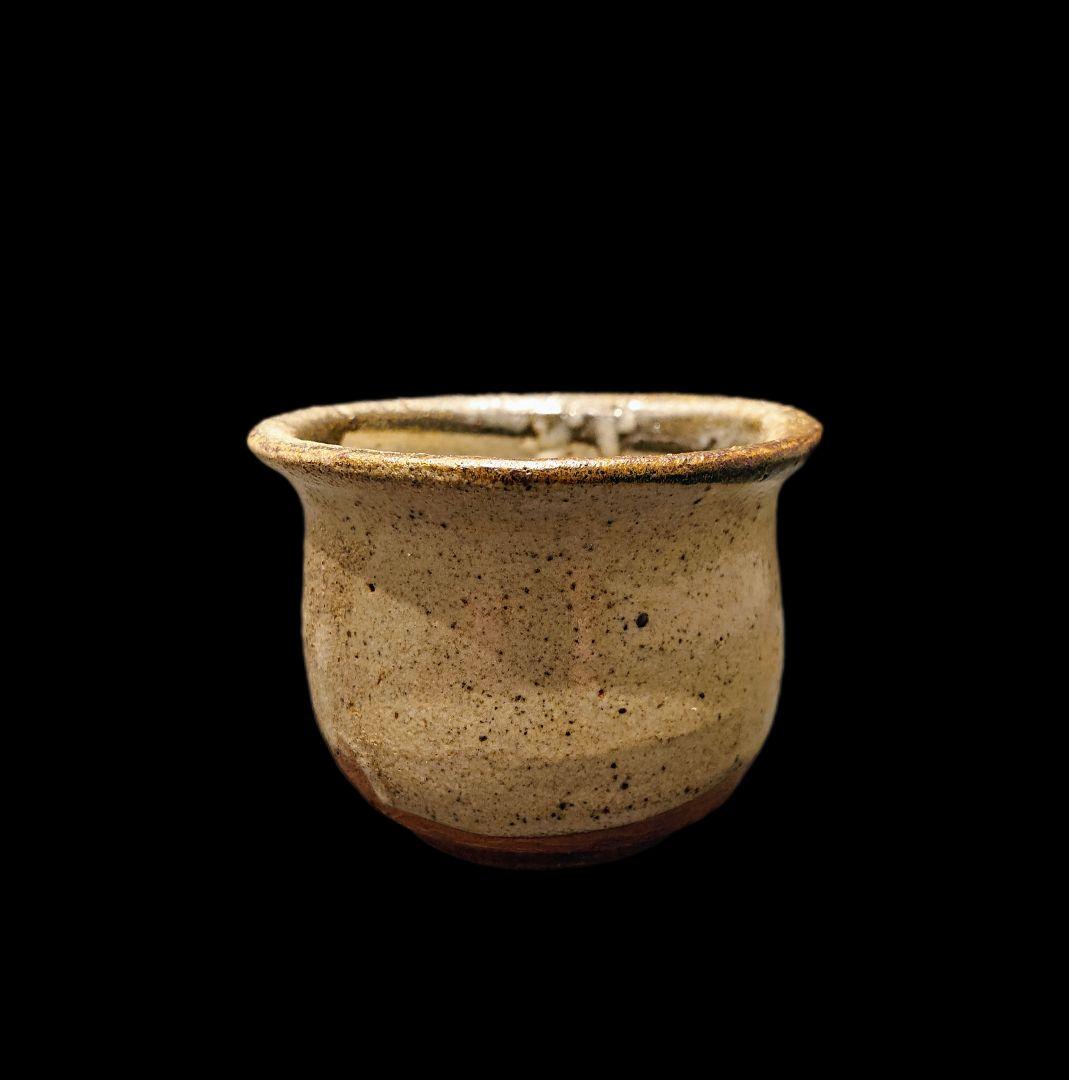 ■唐津焼 丸田宗彦 唐津皮鯨ぐい呑 共箱、共布、栞揃い #ぐい呑み #丸田宗彦