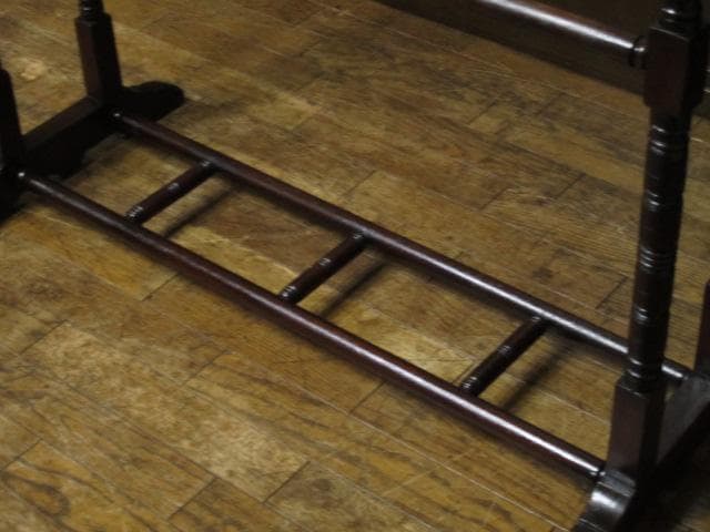 英国 イギリス アンティーク 挽物装飾 タオルスタンド/タオル掛け/ハンガー