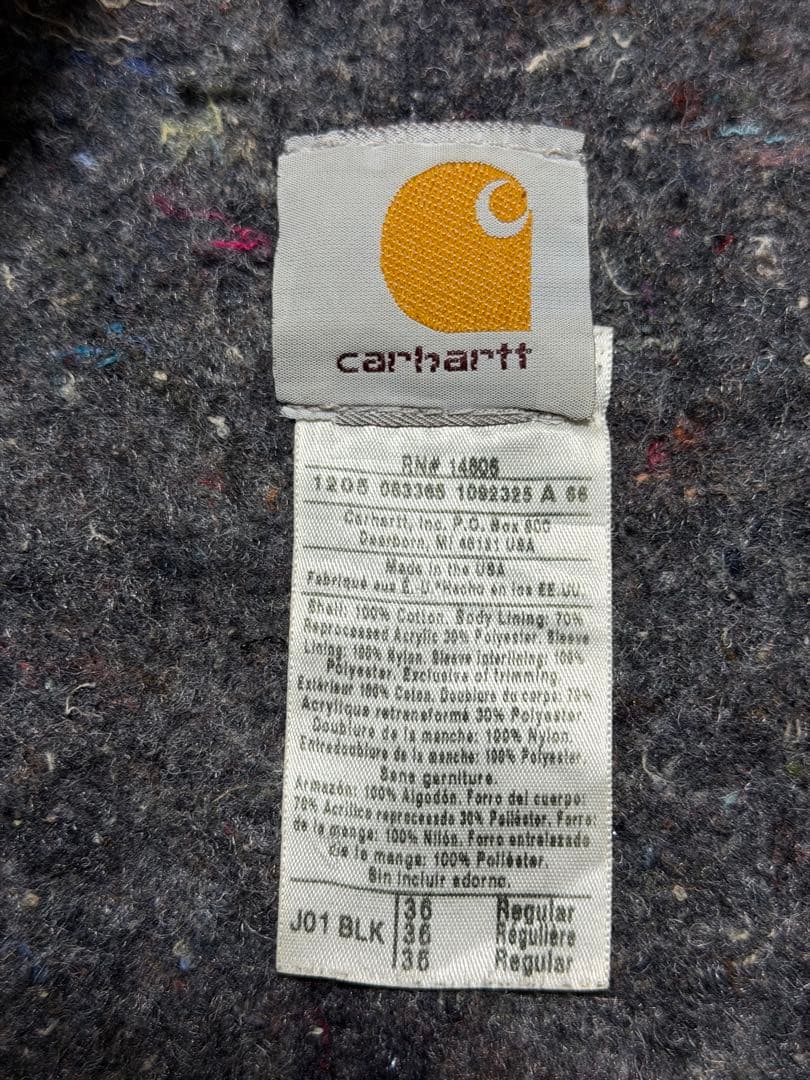 ‼️フェード カーハート デトロイトジャケット J01 BLK レアサイズ