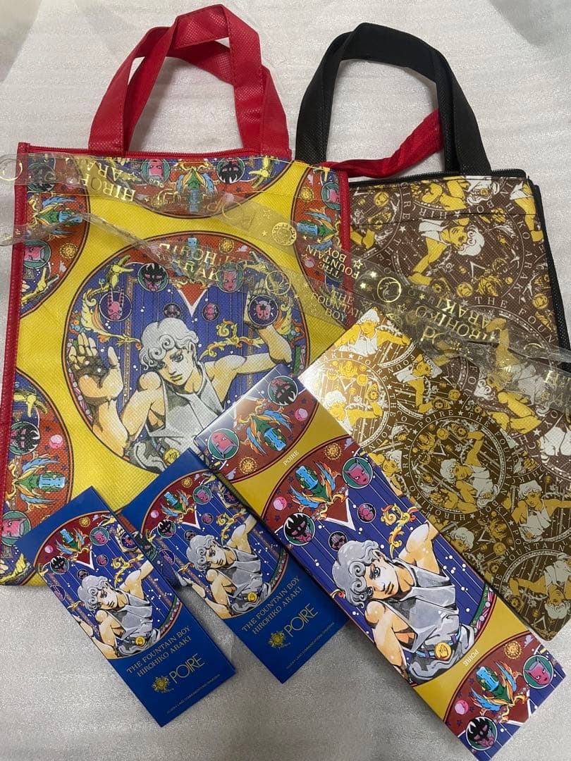 【大阪限定】poire 荒木飛呂彦デザイン缶＆保冷バッグ＆リボン