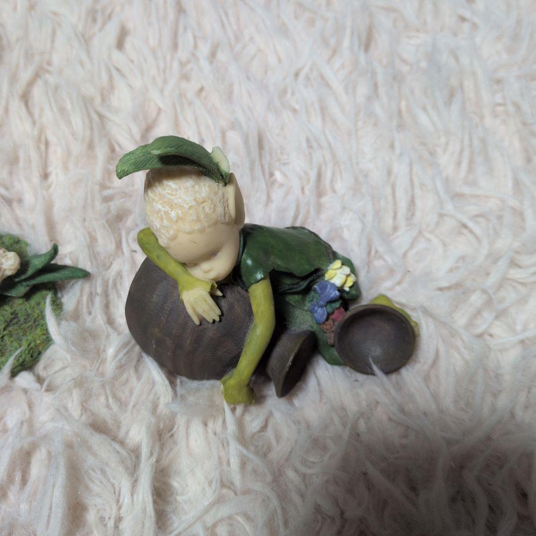 与勇輝　妖精人形　森の妖精ニングル　２体