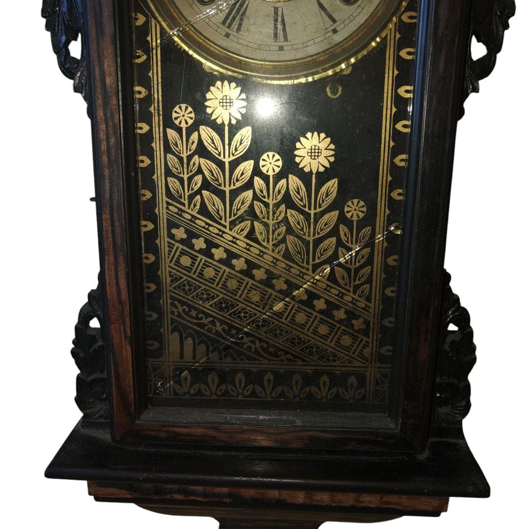 k*e様 明治レトロ　精工舎　黒柿柱時計　動作確認済み