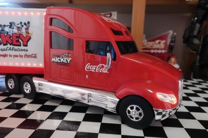 絶版★コカコーラ ディズニー コラボ ミッキーマウス トラック トレーラ 電飾