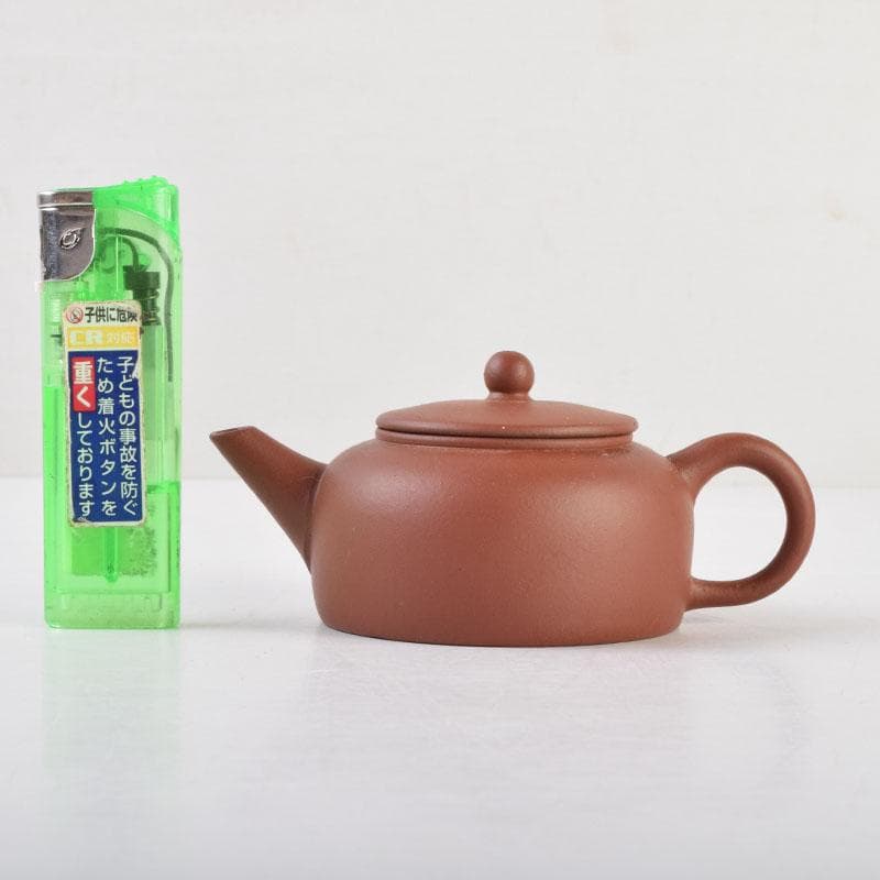 中国　荊渓恵孟臣製　紫砂　朱泥　急須　茶壷　V　9219