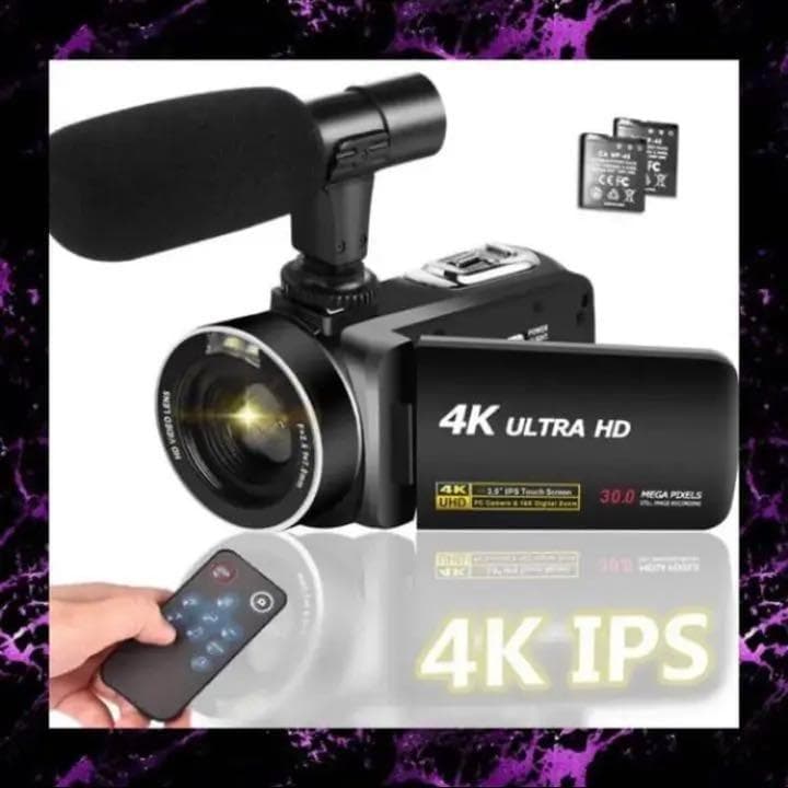 ❤初心者でも簡単な編集でプロ級の本格的な動画に仕上がる♪❤4Kビデオカメラ