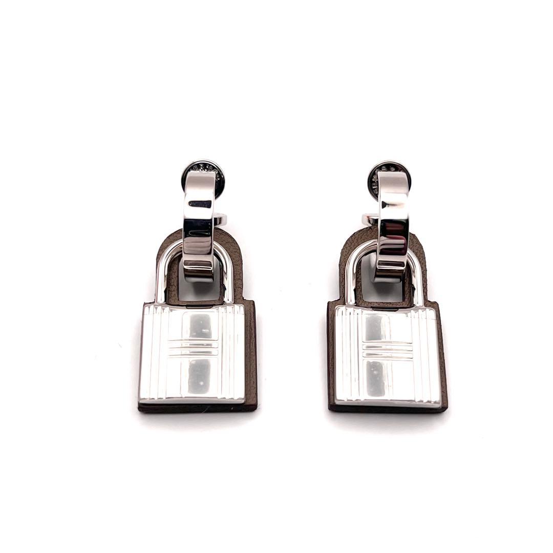 【新品未使用】エルメス オーケリー カデナ ピアス エトゥープ