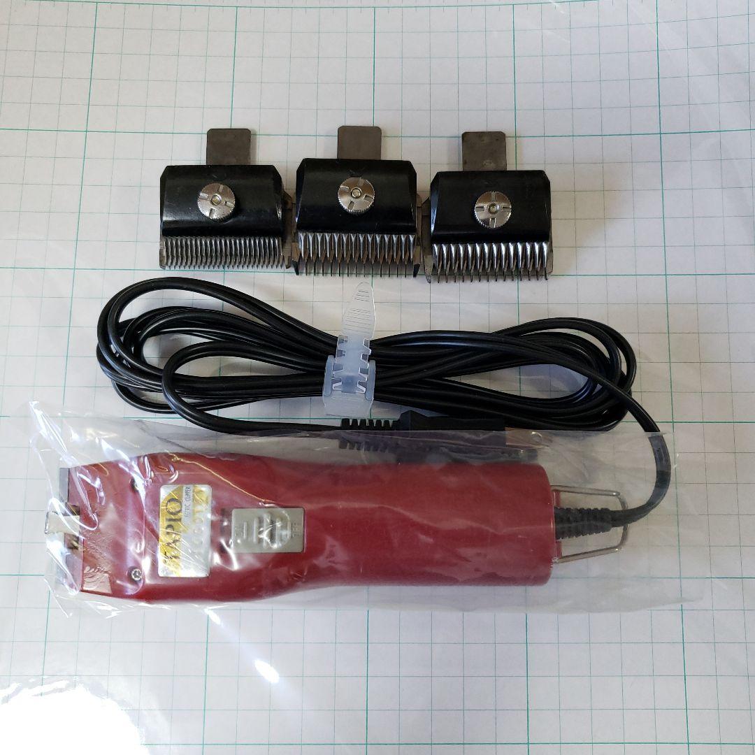 TAPIO バリカン 赤 　　(替刃３個おまけ付き)　スピーディック