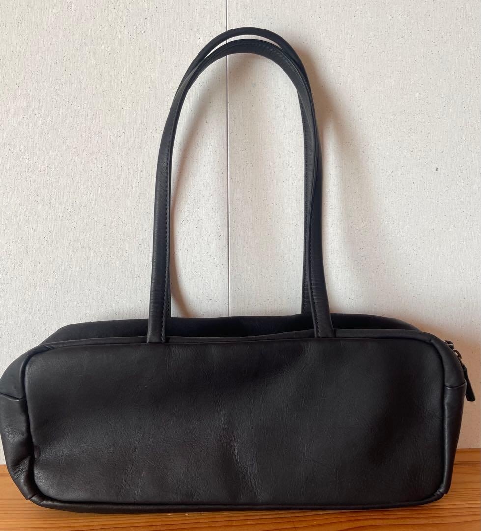 難あり　a アー　フルートバッグ　ブラック　レザー