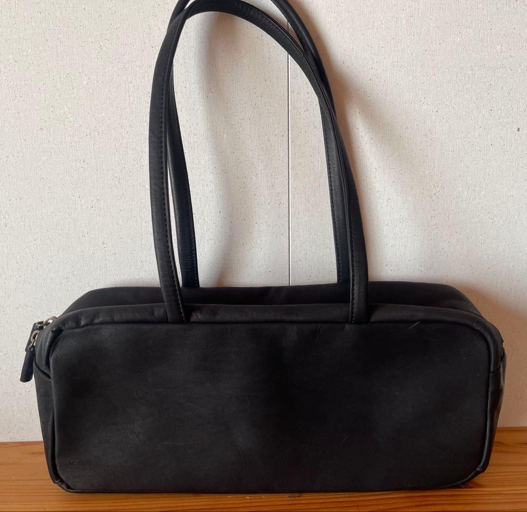 難あり　a アー　フルートバッグ　ブラック　レザー