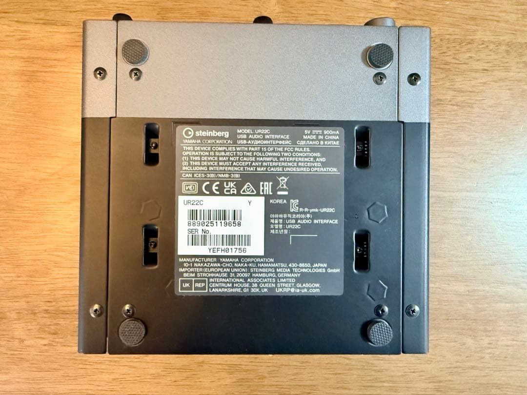 steinberg UR22C オーディオインターフェイス