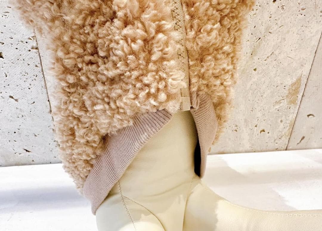 DENIM ROSE ワッペンボアジャケット