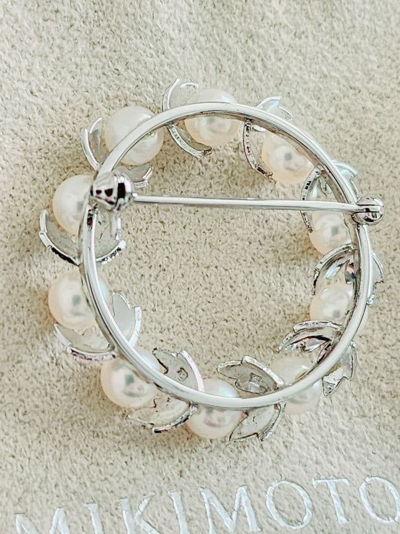 ミキモト ブローチ　ミキモト サークル ブローチ　ミキモト パール ブローチ