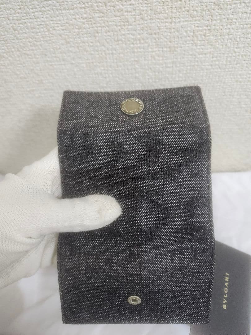 【未使用】BVLGARI　ブルガリ　ロゴマニア　キーケース　ブラック