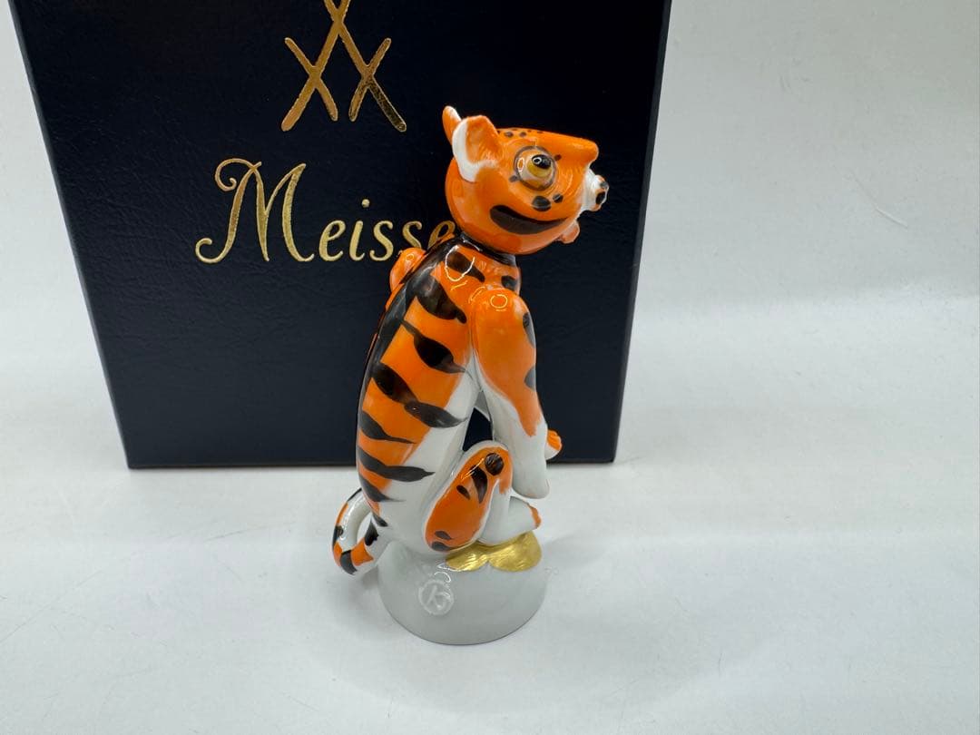 極美品 Meissen マイセン 干支シリーズ　フィギュリン 虎　トラ　寅