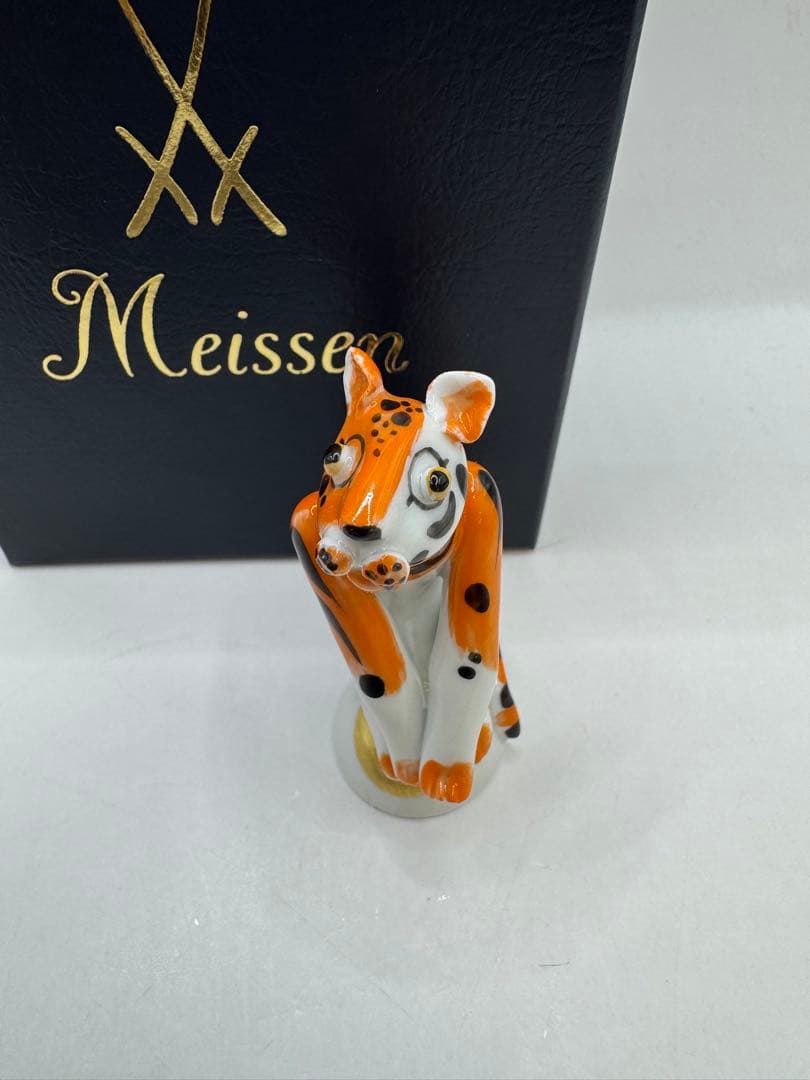 極美品 Meissen マイセン 干支シリーズ　フィギュリン 虎　トラ　寅