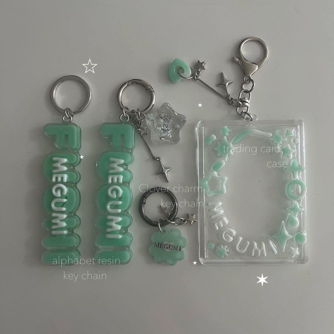 ハンドメイド　レジン　キーホルダー　名前入れ　nct dream チソン