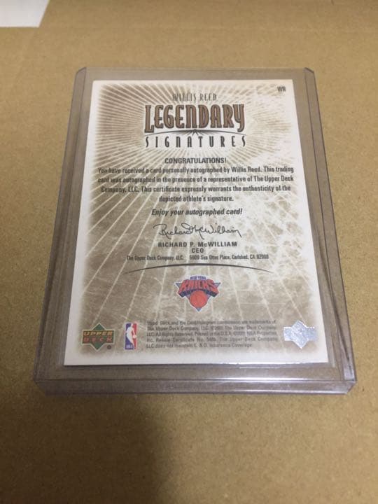 willis reed legendary auto nba カード