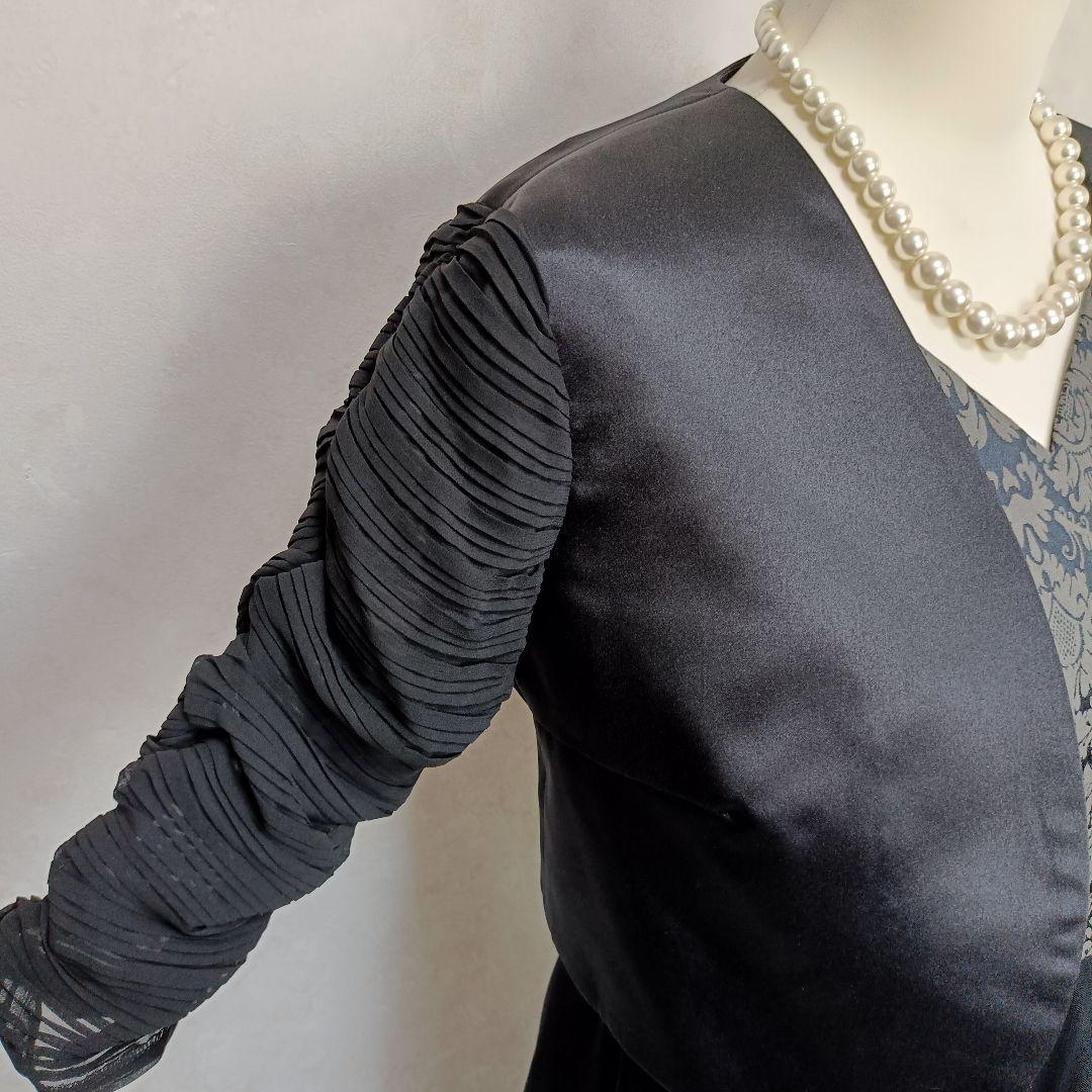 【未使用】アールズガウン ロングドレス＆ボレロ マザーズドレス 結婚式 黒 XL