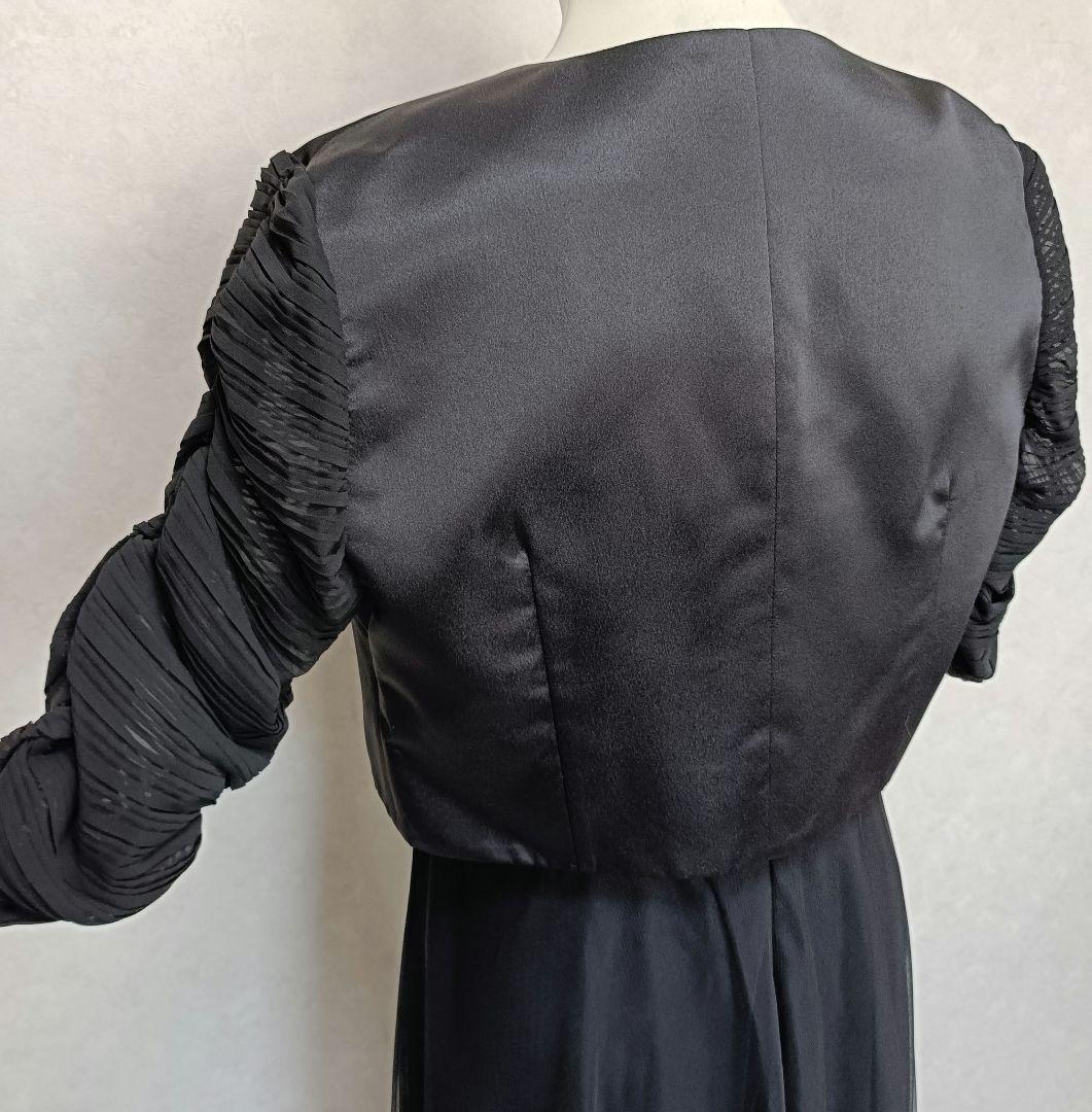 【未使用】アールズガウン ロングドレス＆ボレロ マザーズドレス 結婚式 黒 XL