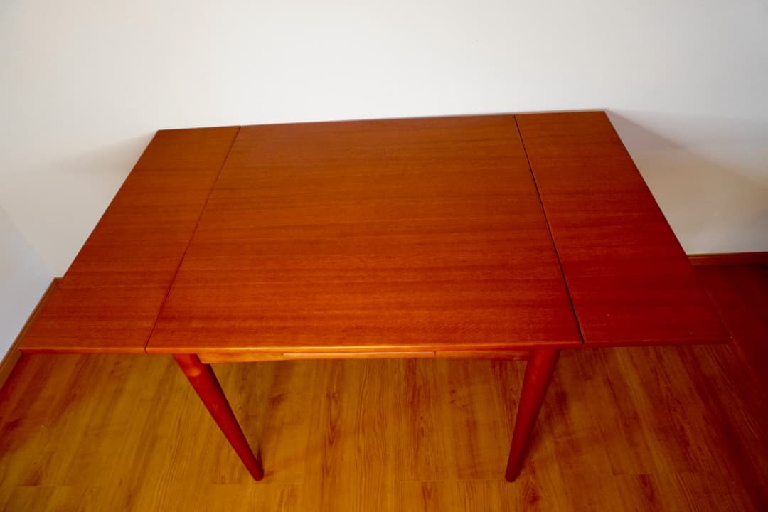 ACTUS H.W.F マホガニー エクステンションテーブル&チェア2脚