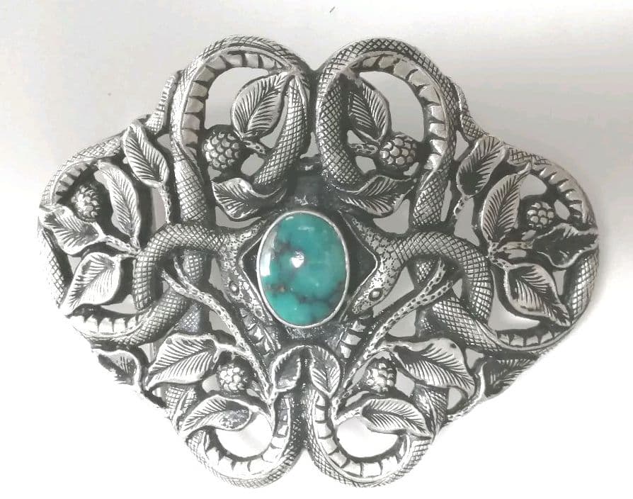 シルバー バックル ターコイズ ハンドメイド