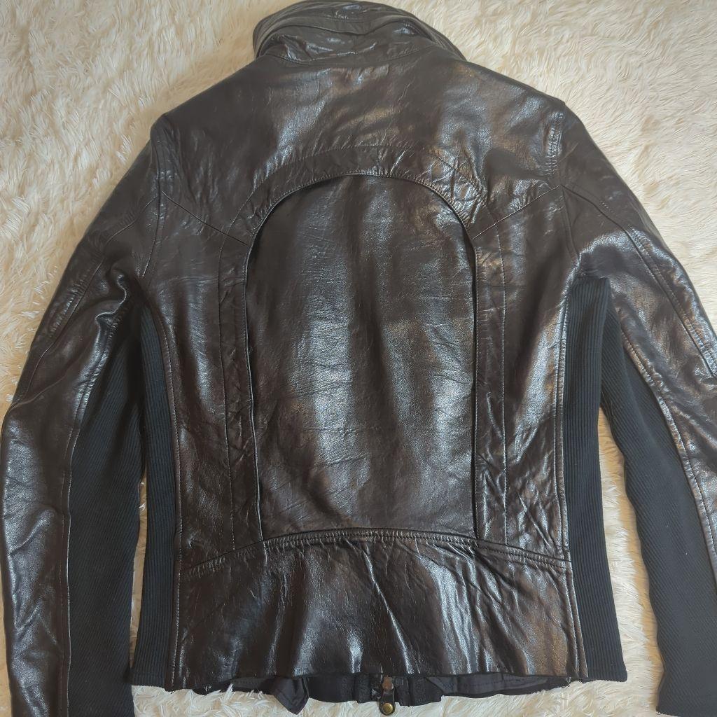 BAREFACE レザー シングルライダース ラムレザー L光沢 48