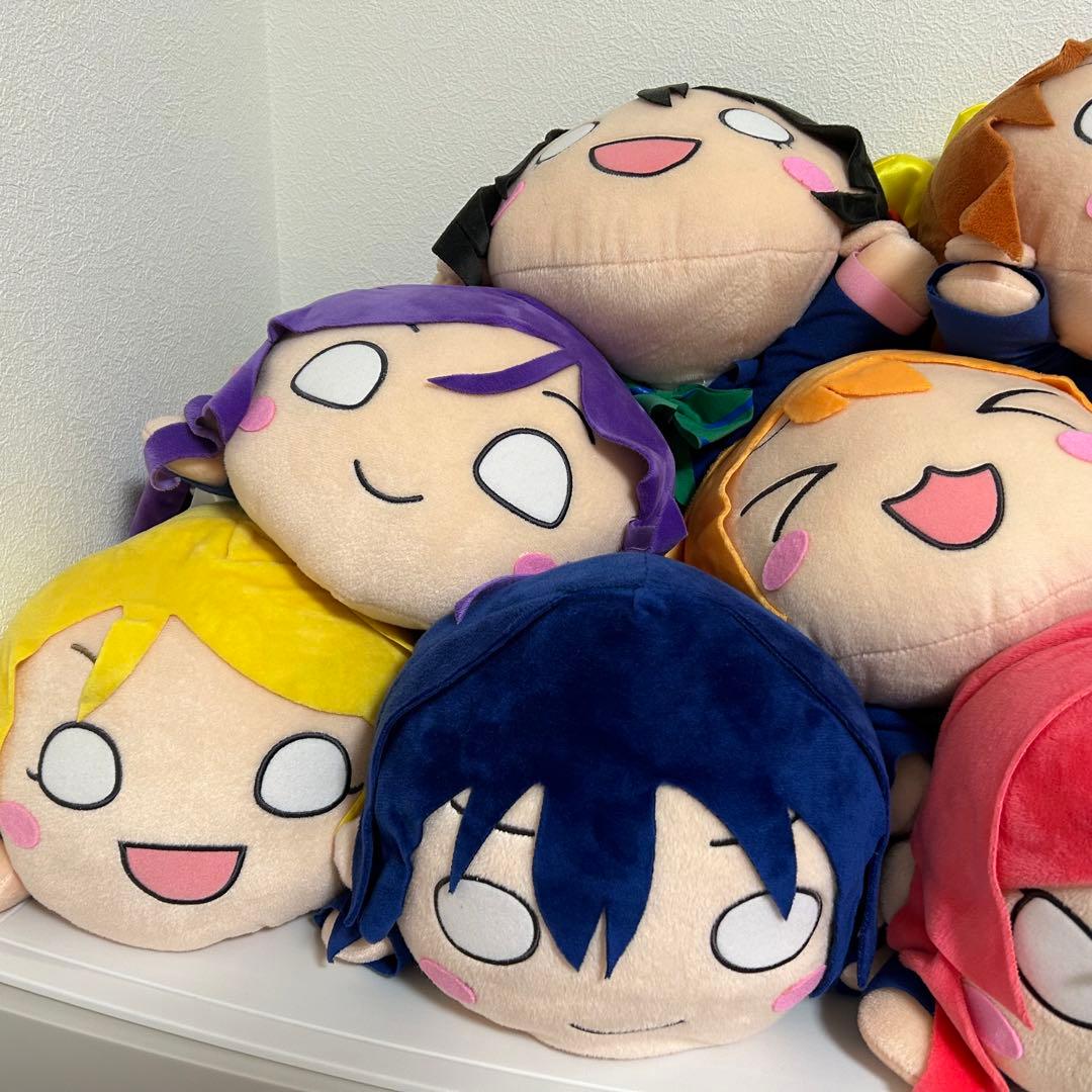 μ's ９人セット　ラブライブ！　BIG寝そべりぬいぐるみ
