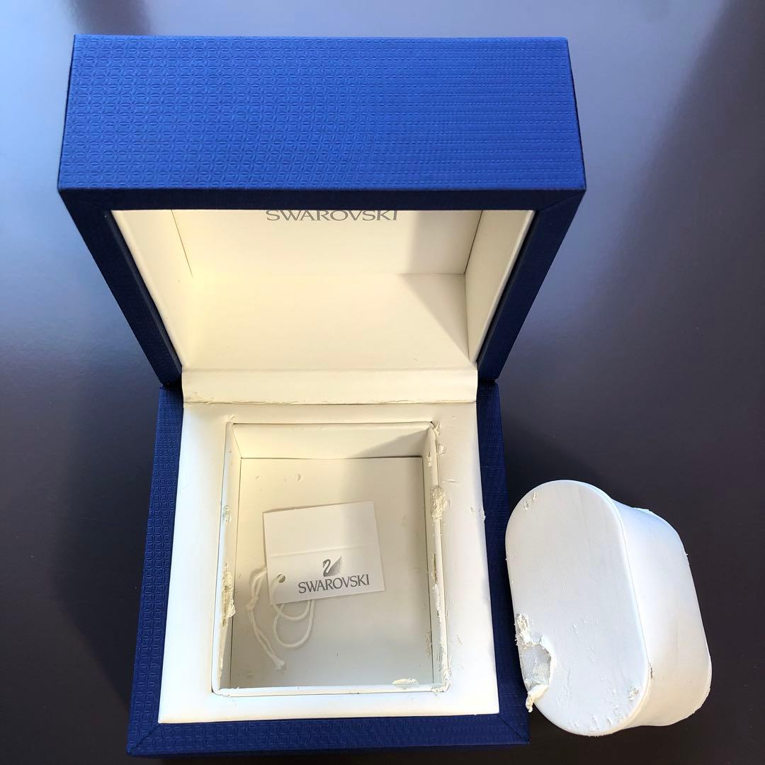 新品SWAROVSKIゴールドレザー腕時計PIAZZAスワロフスキークリスタル