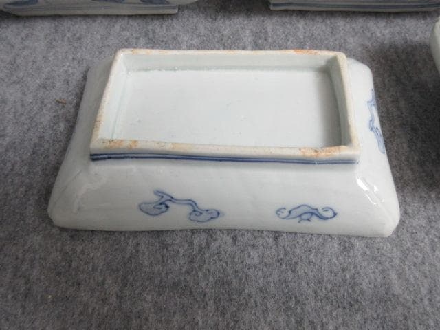 伊万里色絵染錦長皿5枚 [B27312]