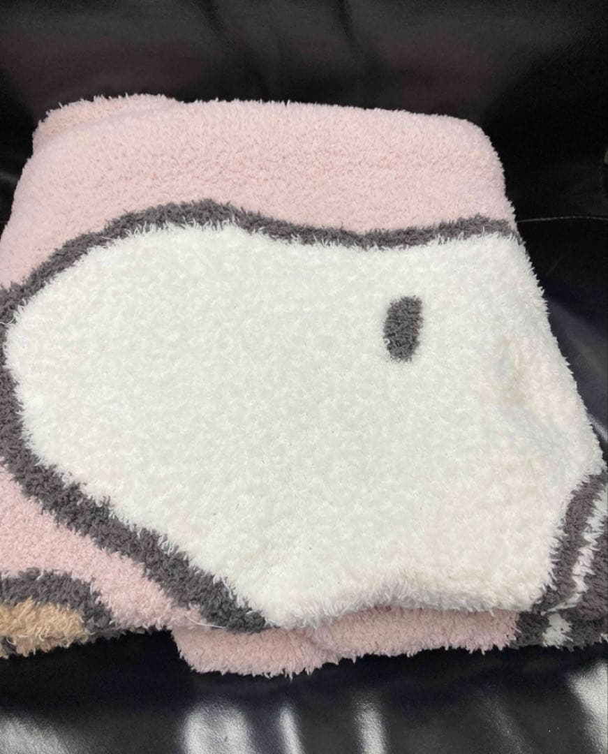 ジェラートピケ 【PEANUTS】SNOOPY×BEARブランケット　ピンク