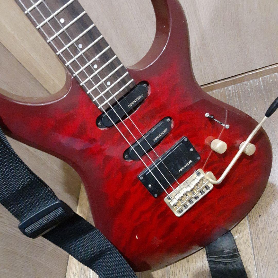 フェルナンデスエレキギター＆ソフトケース＆ショルダーストラップ&新品弦セット