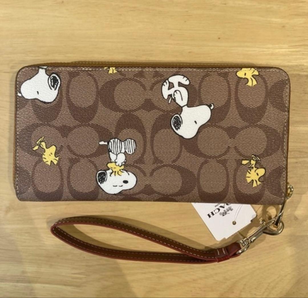 COACH コーチ スヌーピーコラボ　二つ折り財布 折財布 レア