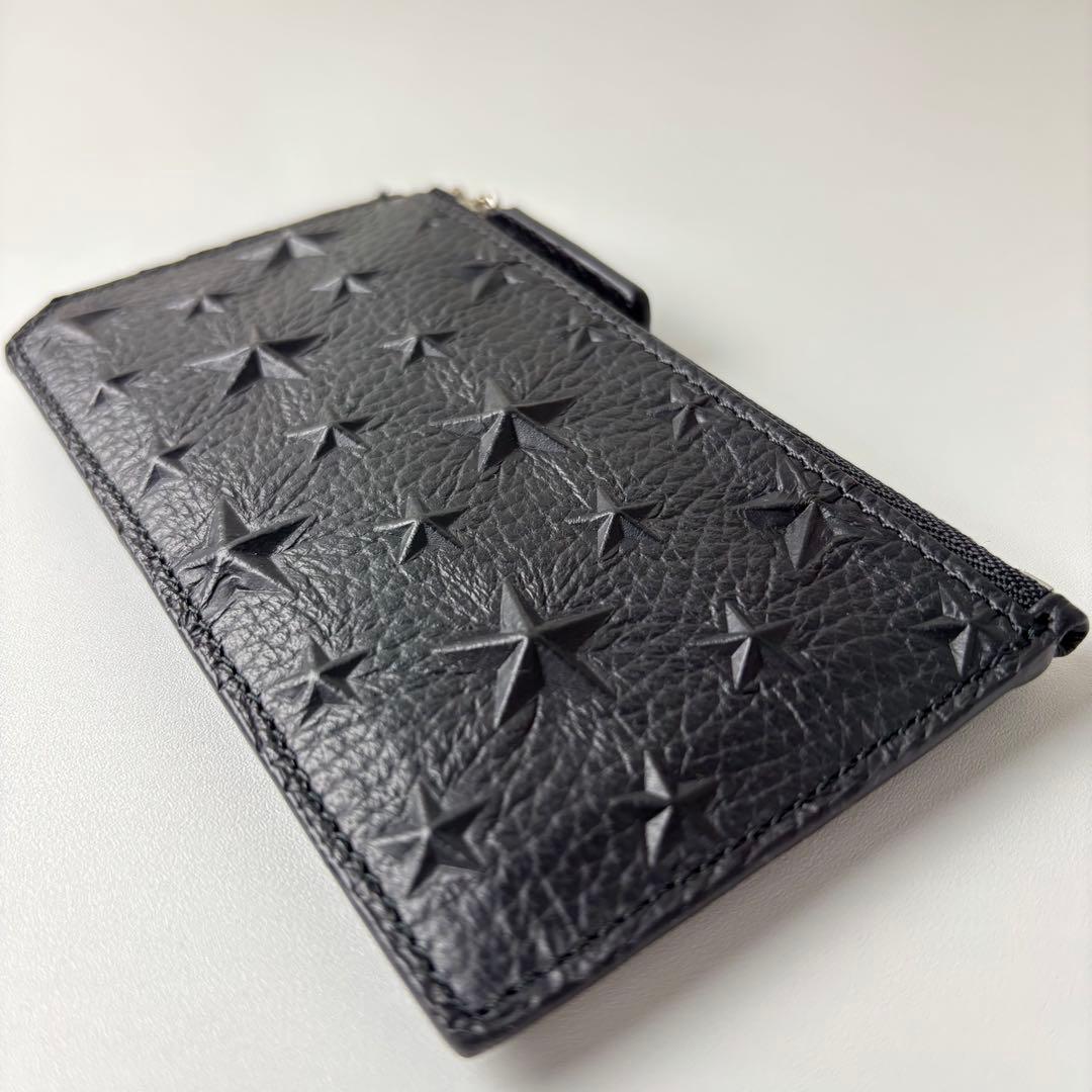 新品 JIMMY CHOO カード ケース  フラグメント ブラック 黒